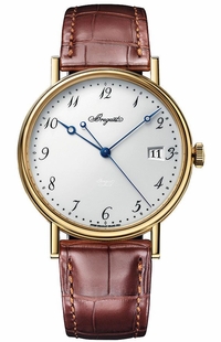 Breguet Classique Date Brown Leather Strap Men's Watch 5177BA/29/9V6