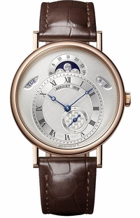 Breguet Classique Moon Phase Silver Dial Men's Watch 7337BR/15/9VU