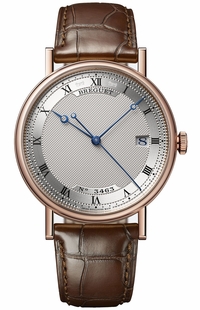 Breguet Classique Silver Dial Rose Gold Men's Watch 5177BR/15/9V6