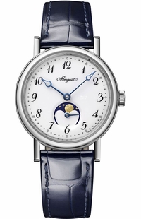 Breguet Classique White Dial Moon Phase Women's Watch 9087BB/29/964