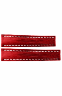 Breitling 16mm Red Calfskin Leather Strap 253X