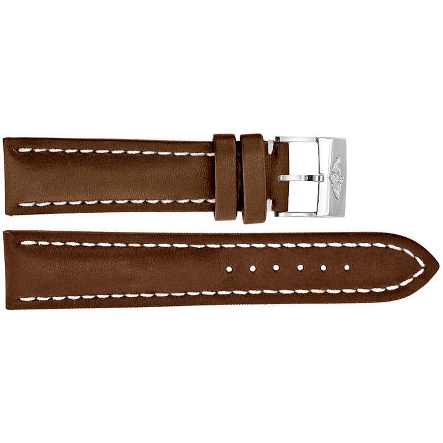 Buy Breitling 21mm Brown Leather Strap 495X