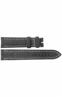 Breitling 22mm Anthracite Nubuck Leather Strap 498X