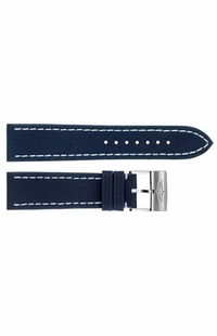 Breitling 22mm Blue Military Calfskin Leather OEM Watch Strap 636X