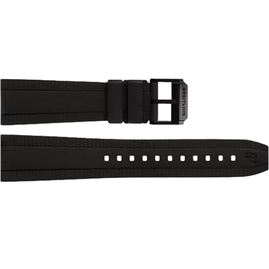 BREITLING ブラック ラバーベルト　サイズ22 Buy Breitling Black Diver Pro Rubber Strap 306S | Authentic Watches