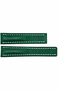 Breitling 22mm Green Leather Strap 191X