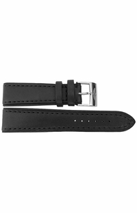 Breitling 22mm Inlet Black Leather OEM Watch Strap 480X
