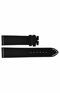 Breitling 23mm Inlet Black Leather OEM Watch Strap 487X