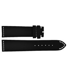 Breitling 23mm Inlet Black Leather OEM Watch Strap 487X