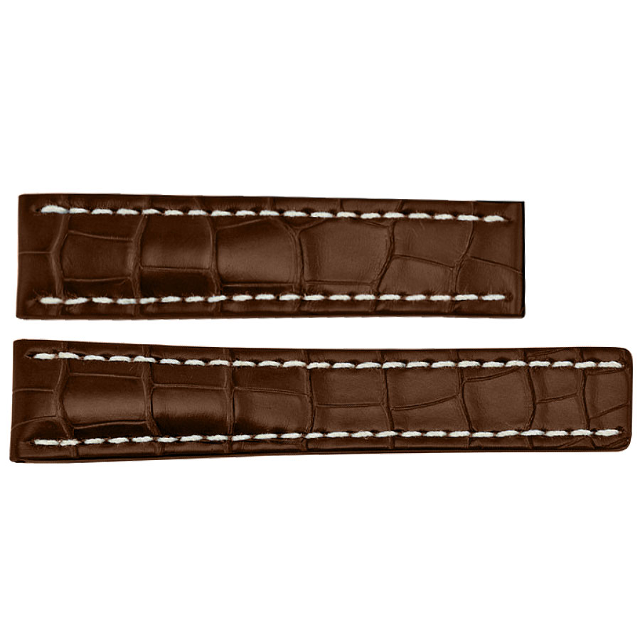 757P Brown Breitling Leather Strap for Sale