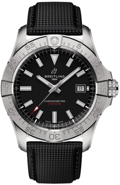 Breitling Avenger Automatic 42 Black Dial & Strap Men's Watch A17328101B1X1