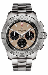 Breitling Avenger B01 Chronograph 44 Beige Dial Men's Watch AB0147101A1A1