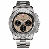 Breitling Avenger B01 Chronograph 44 Beige Dial Men's Watch AB0147101A1A1