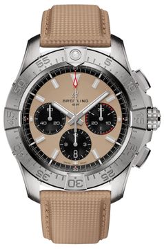 Breitling Avenger B01 Chronograph 44 Beige Dial Men's Watch AB0147101A1X1