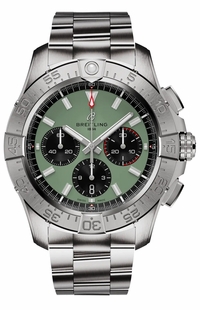 Breitling Avenger B01 Chronograph 44 Green Dial Men's Watch AB0147101L1A1