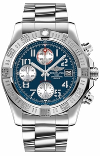 Breitling Avenger II Chronograph Blue Dial 43mm Men's Watch A13381111C1A1