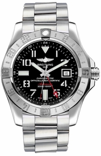 Breitling Avenger II GMT Black Dial Men's Watch A3239011/BC34-173A