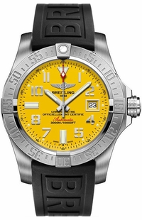 Breitling Avenger II Seawolf Yellow Dial Men's Watch A17331101I1S2