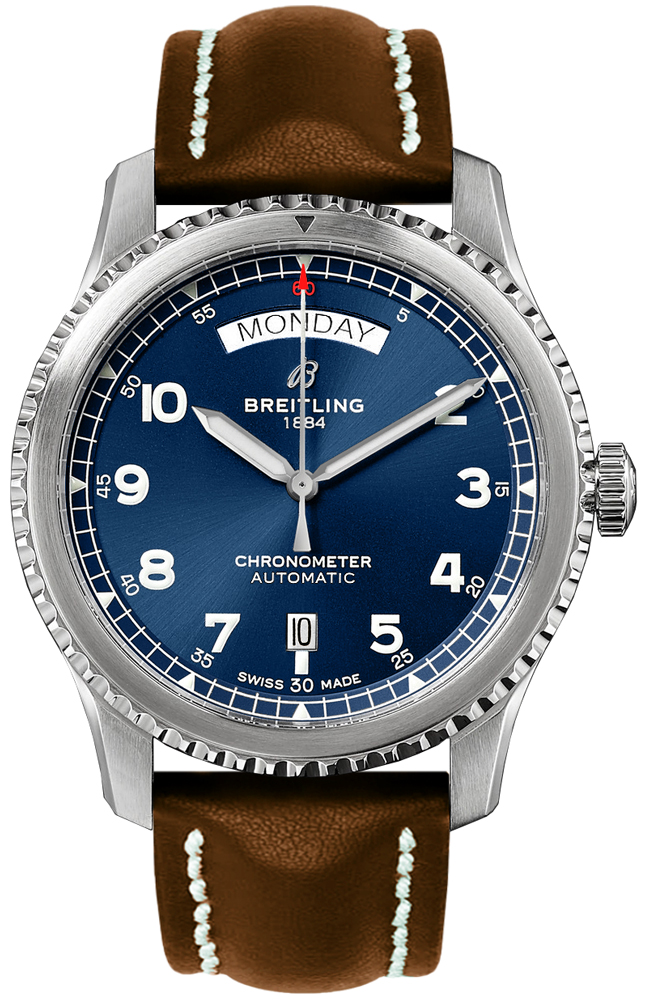 ニコニコshop 海外輸入品】Breitling メンズ時計 A4533010/CA10-495X Breitling Aviator 8 Blue Dial Men's Watch