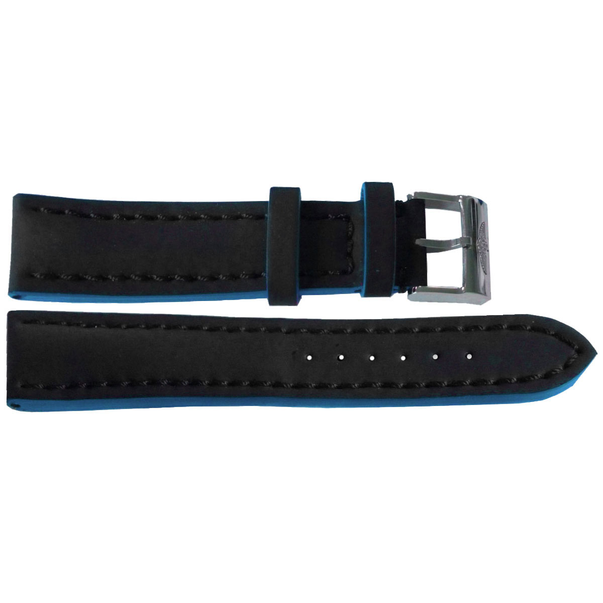22/20 Genuine Breitling Black Leather Strap with Tang Buckle 227X