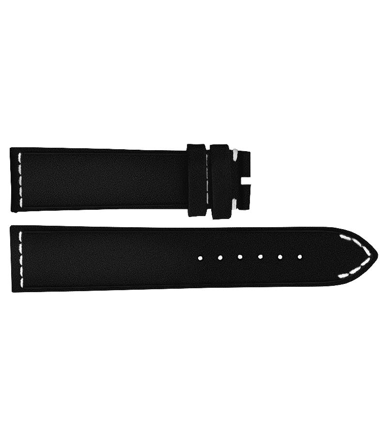 516X Breitling Black Drakkar Calfskin Leather OEM Watch Strap