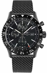 Breitling Chronoliner Black Steel 46mm Men's Watch M2431013/BF02-159M