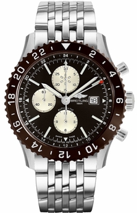 Breitling Chronoliner Bronze Dial Steel Men's Watch Y2431033/Q621-453A