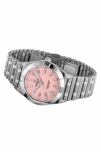 A77310101K1A1 Breitling Chronomat 32 Pink Dial Quartz Womens Watch