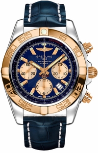 Breitling Chronomat 44 Blue Dial Chronograph Men's Watch CB0110121C1P1