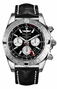 Breitling Chronomat 44 GMT Black Dial Men's Watch AB042011/BB56-743P