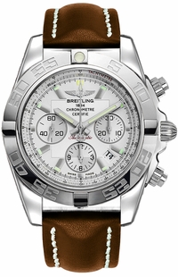 Breitling Chronomat 44 Silver Dial Men's Watch AB011012/G684-438X