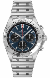 Breitling Chronomat B01 42 Blue Dial Men's Sport Watch AB0134101C1A1