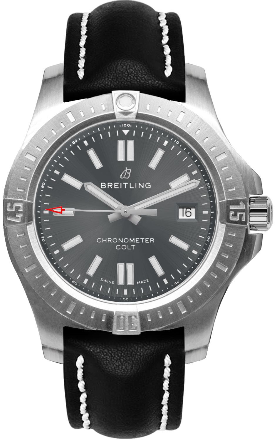 A17313101F1X1 Breitling Chronomat Colt 41mm Grey Dial Men's Watch