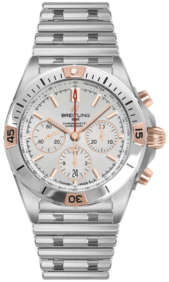 Buy IB0134101G1A1 Breitling Chronomat B01 42 Steel Rose Gold Men's Watch  AuthenticWatches