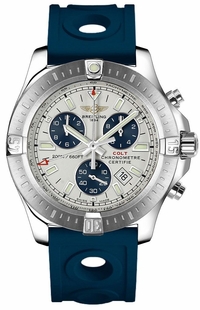 Breitling Colt Chronograph Steel on Blue Rubber Strap Men's Watch A7338811/G790-228S