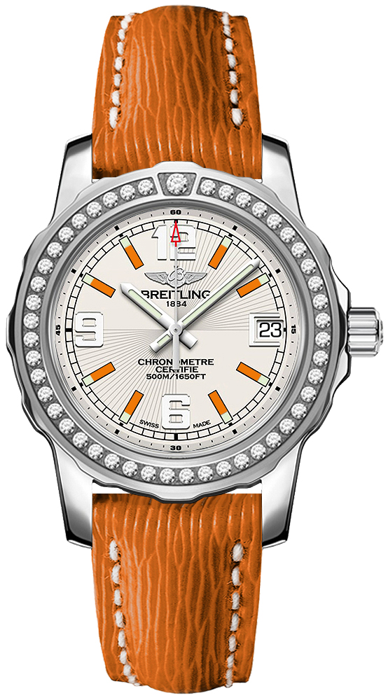 A7738753/G764 Breitling Orange Ladies Watch