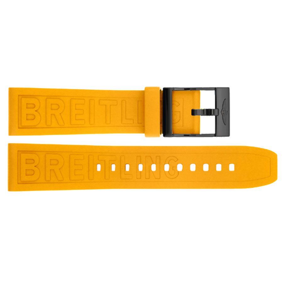 175SS Breitling Diver Pro 22mm Yellow Rubber Strap for Sale