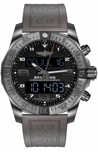 Breitling Exospace B55 Digital 46mm Black Titanium Men's Watch VB5510H1/BE45-245S