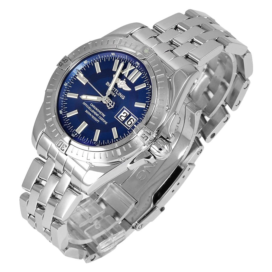 Breitling Galactic 41 Blue Dial Men's Watch A49350 on Sale