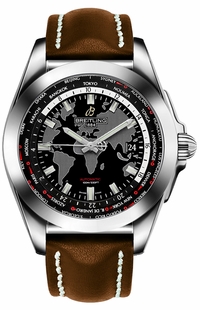 Breitling Galactic Unitime Black Dial Men's Watch WB3510U4/BD94-437X