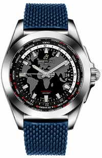 Breitling Galactic Unitime Steel Men's Watch WB3510U4/BD94-280S