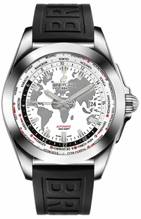 Breitling Galactic Unitime White Dial Men's Watch WB3510U0/A777-152S