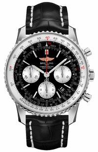 Breitling Navitimer 01 43 Black Dial Chronograph Men's Watch AB012012/BB01-744P
