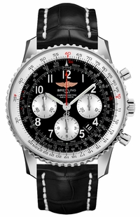 Breitling Navitimer 01 43 Chronograph Black Dial Men's Watch AB012012/BB02-744P