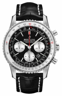 Breitling Navitimer 1 B01 Chronograph 43 Black Dial Men's Watch AB0121211B1P1