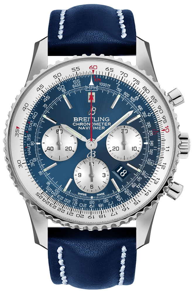 BREITLING 金属ベルト 専用ケース付き AB0127211C1X2 Breitling Navitimer 1 B01 Chronograph 46 Men's