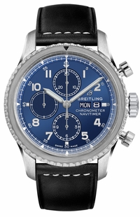 Breitling Navitimer 8 Chronograph Blue Dial Men's Watch 43 A13314101C1X1