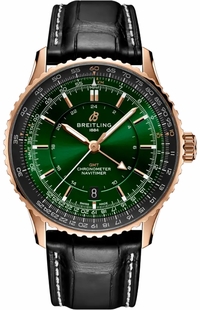 Breitling Navitimer Automatic GMT 41 18k Rose Gold Men's Watch R32310251L1P1