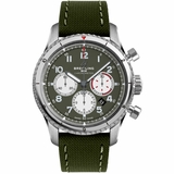 Breitling Navitimer Aviator 8 Curtiss Warhawk Green Dial Men's Watch AB01192A1L1X1