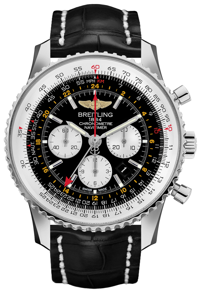 Breitling AB044121 ナビタイマー GMT 自動巻 ★極美品 Breitling Navitimer GMT AB044121/BD24-761P Mens 48mm